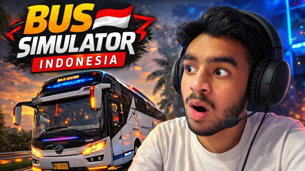 Driving my first bus in bus simulator indonesia 😱 