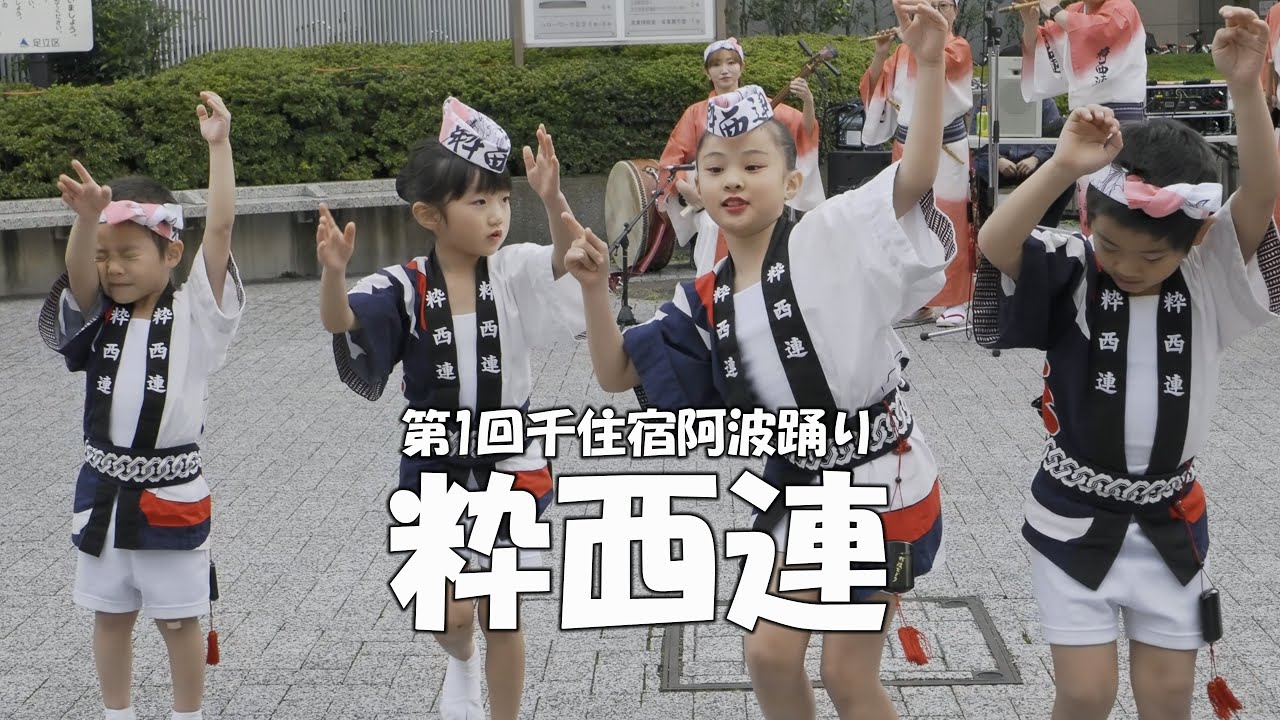 楽しい阿波踊り「粋西連」第一回千住宿阿波踊り - Awa Odori Dance （2025.11.16）