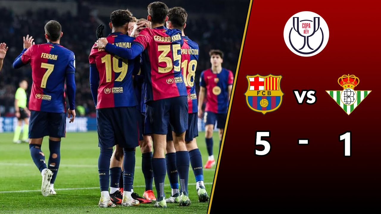 FC Barcelona vs Real Betis (5-1) | CDR 2025 Full Match