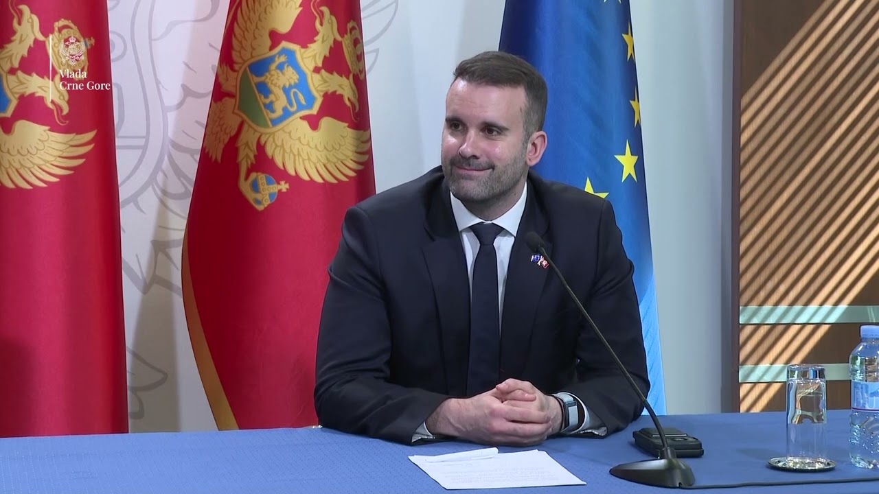 Konferencija za medije predsjednika Vlade Milojka Spajića i ministra Filipa Radulovića