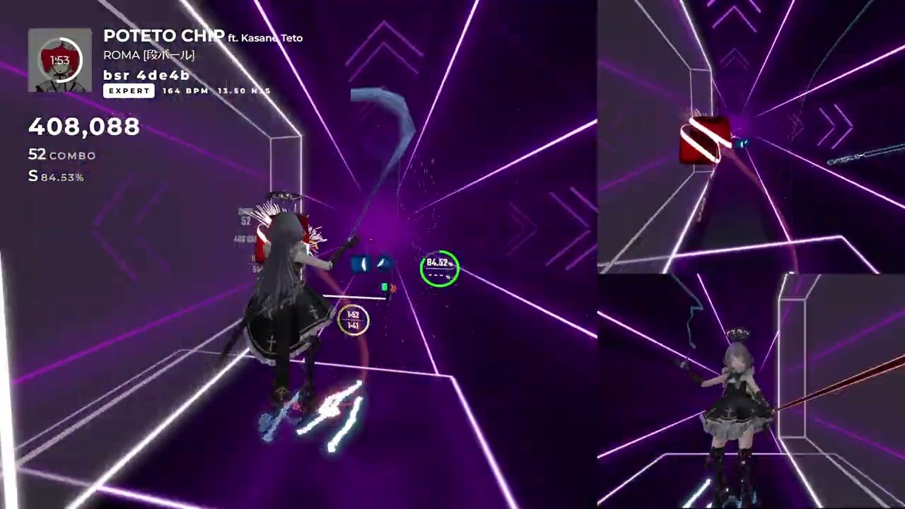 【BeatSaber】POTETO CHIP_ROMA feat.Kasane Teto【expert】