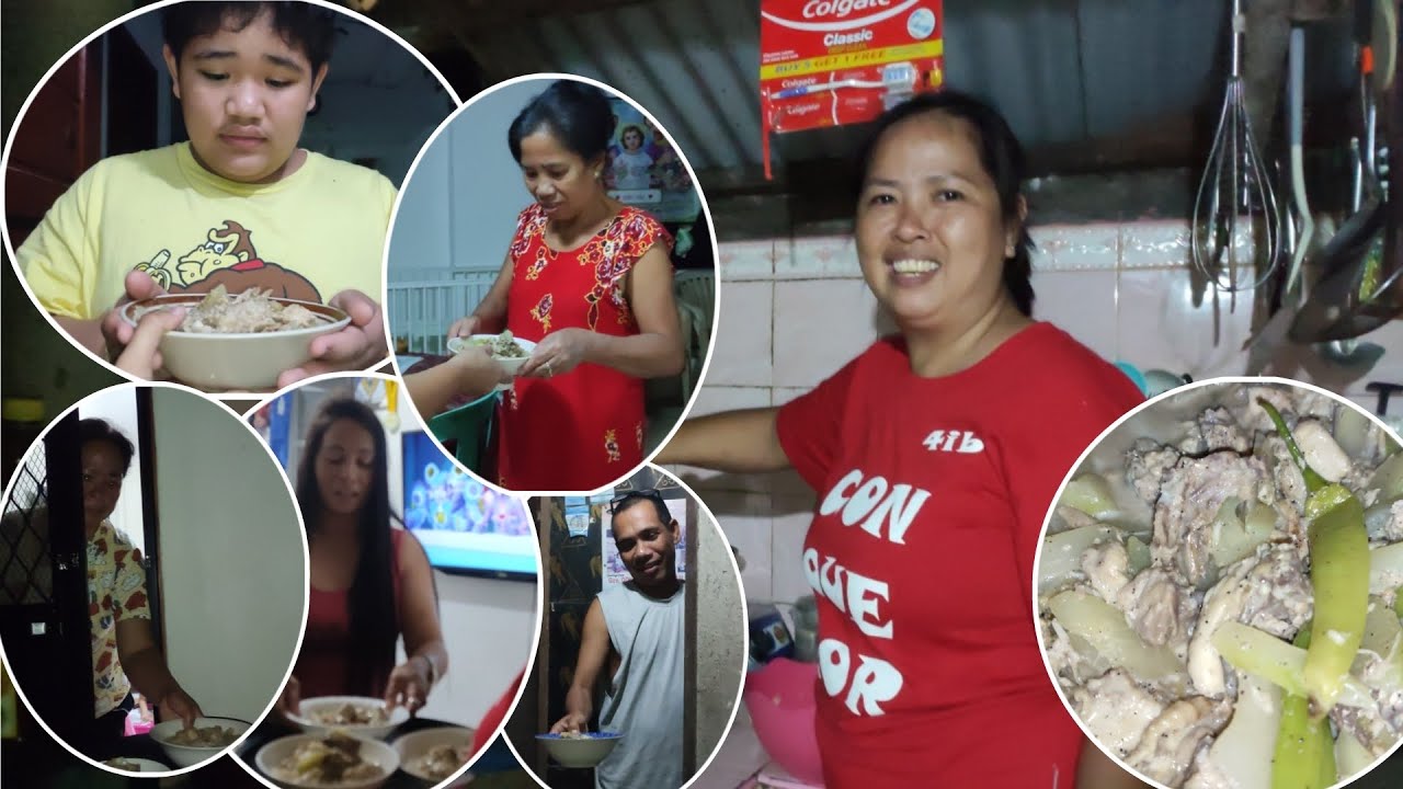 NAG LUTO NG GINATAANG KARNENG MANOK SI MAMA PARA SA HAPUNAN