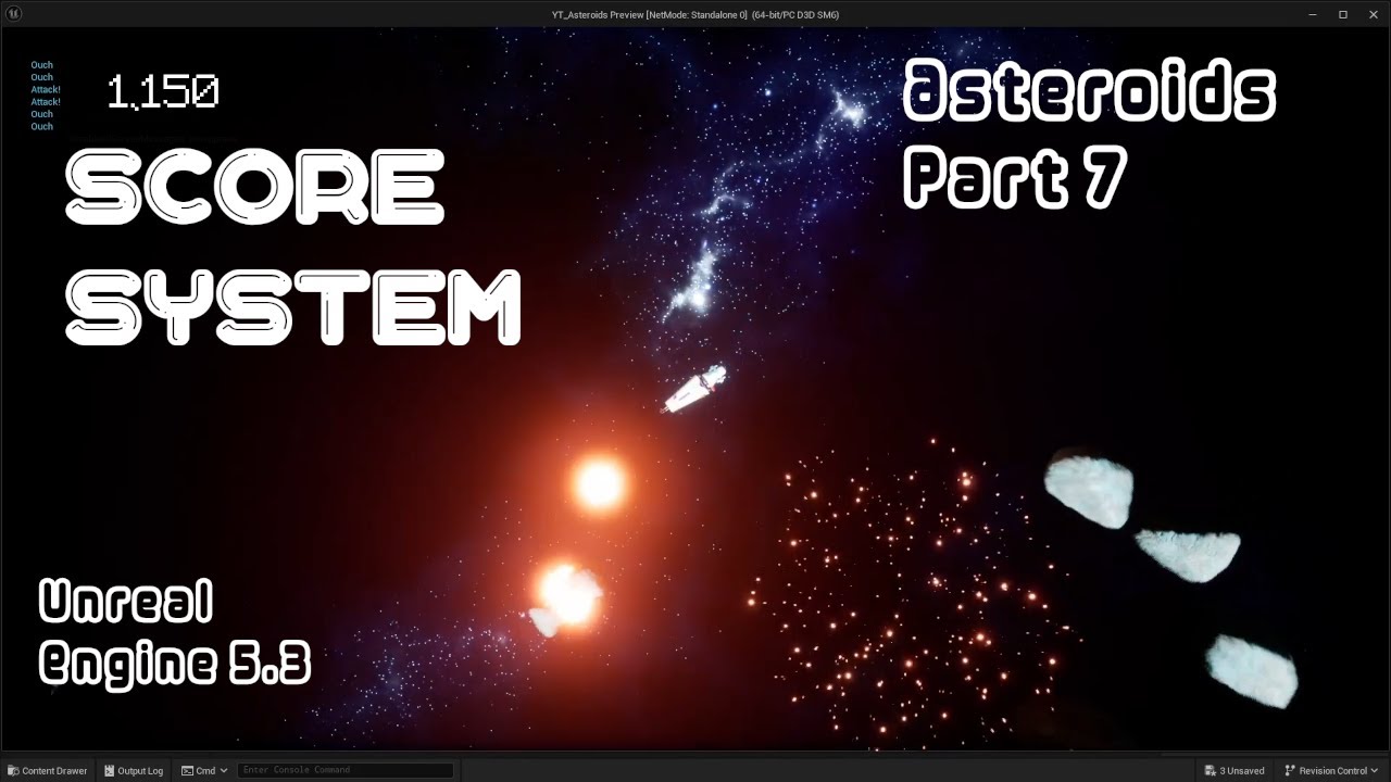 Unreal Engine Asteroids - Part 7 | Score System