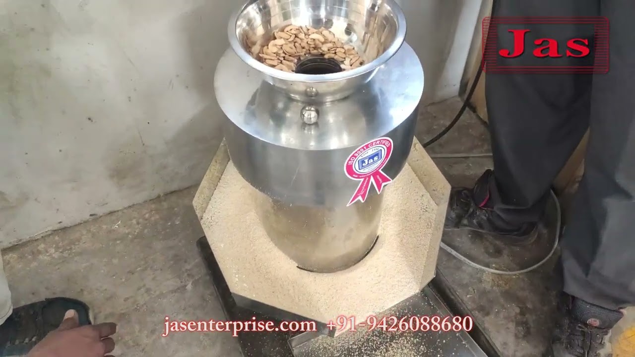 Roasted Cashew Grinding Machine | काजू पीसने की मशीन #Shorts #JasEnterprise