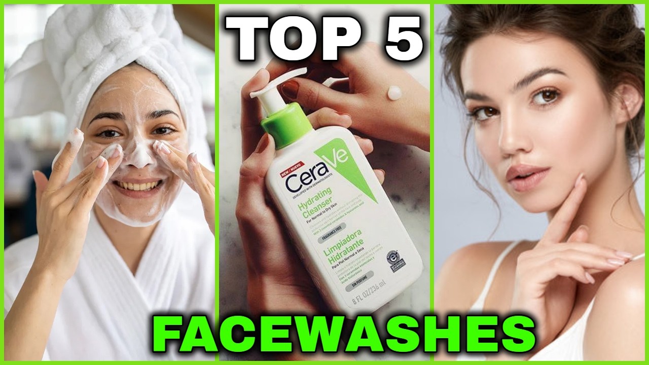 Top 5 Face Washes For Women 2025 / BEST Women's Face Washes! #facewash #skincare #skinwhitening 