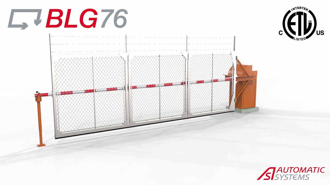 BLG 76 rising fenced barrier