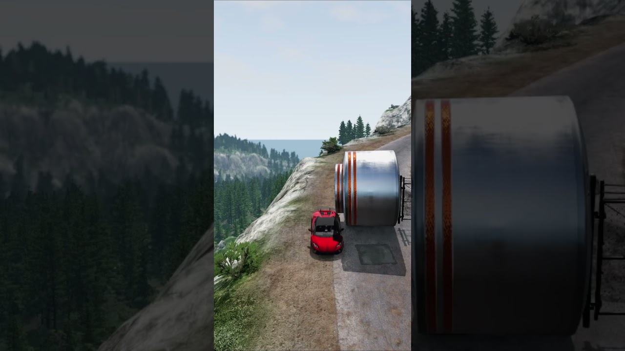 WHO WILL PASS ?? #beamngdrive #beamngrao #automobile #crashdrive #beamng #gaming #beamngcrashes #gam