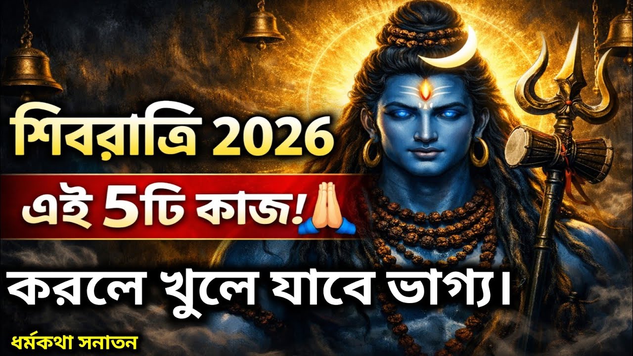 শিবরাত্রি ২০২৬ এ এই ৫ টি কাজ করলে খুলে যাবে ভাগ্য। শাস্ত্রের গোপন রহস্য😱🙏