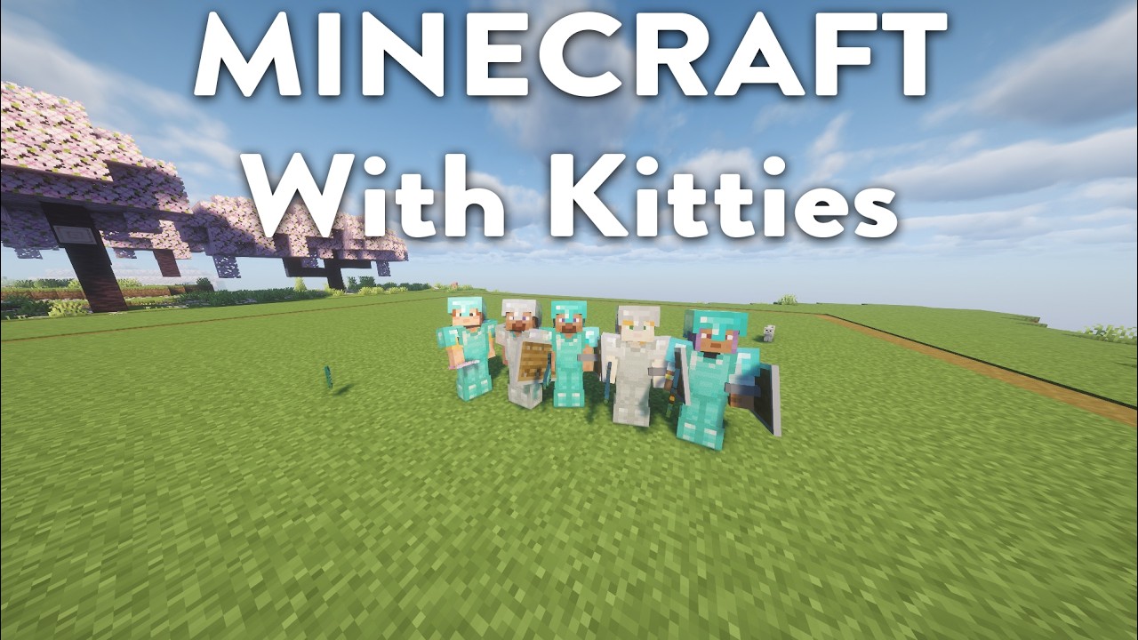 Let's Play Minecraft with kittens