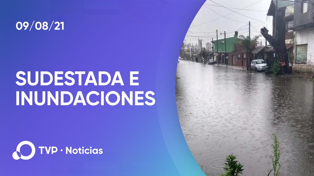 Sudestada e inundaciones en Quilmes