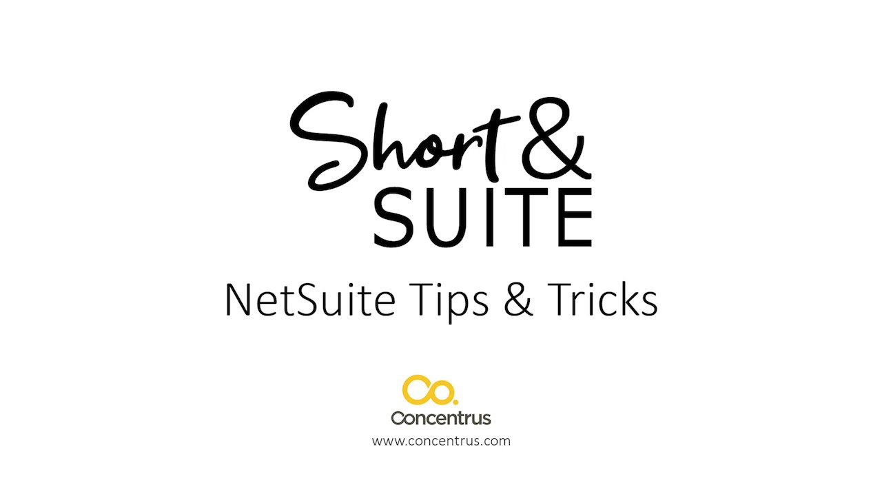 NetSuite Training: Short & 'Suite: Inventory Adjustments