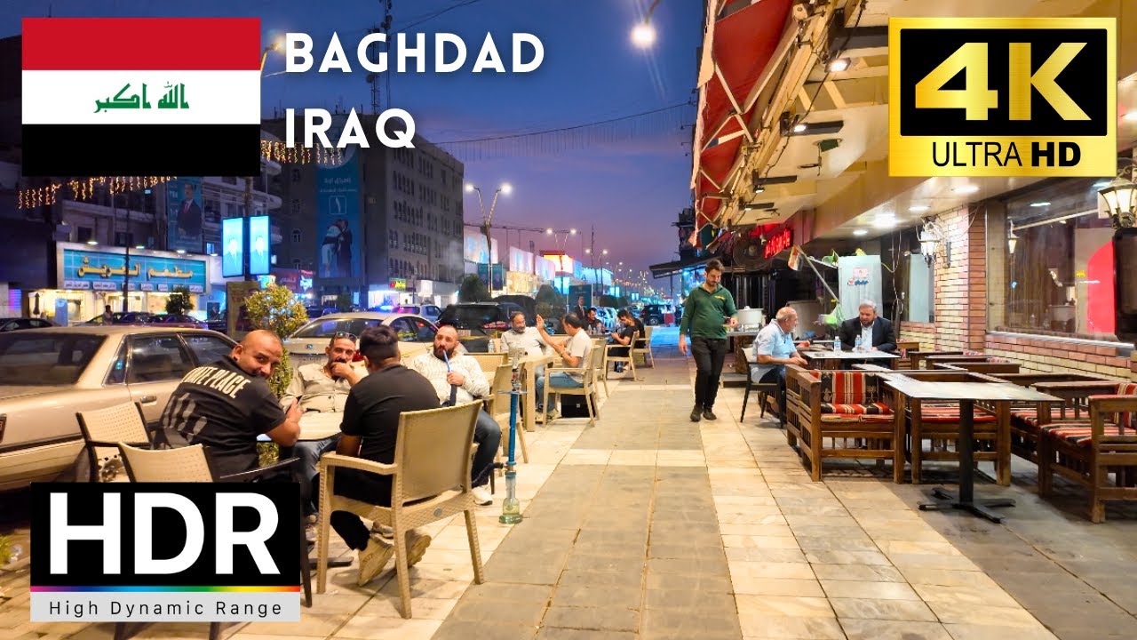 Baghdad 🇮🇶 Evening Street Life | 4K Walking Tour | November 2025