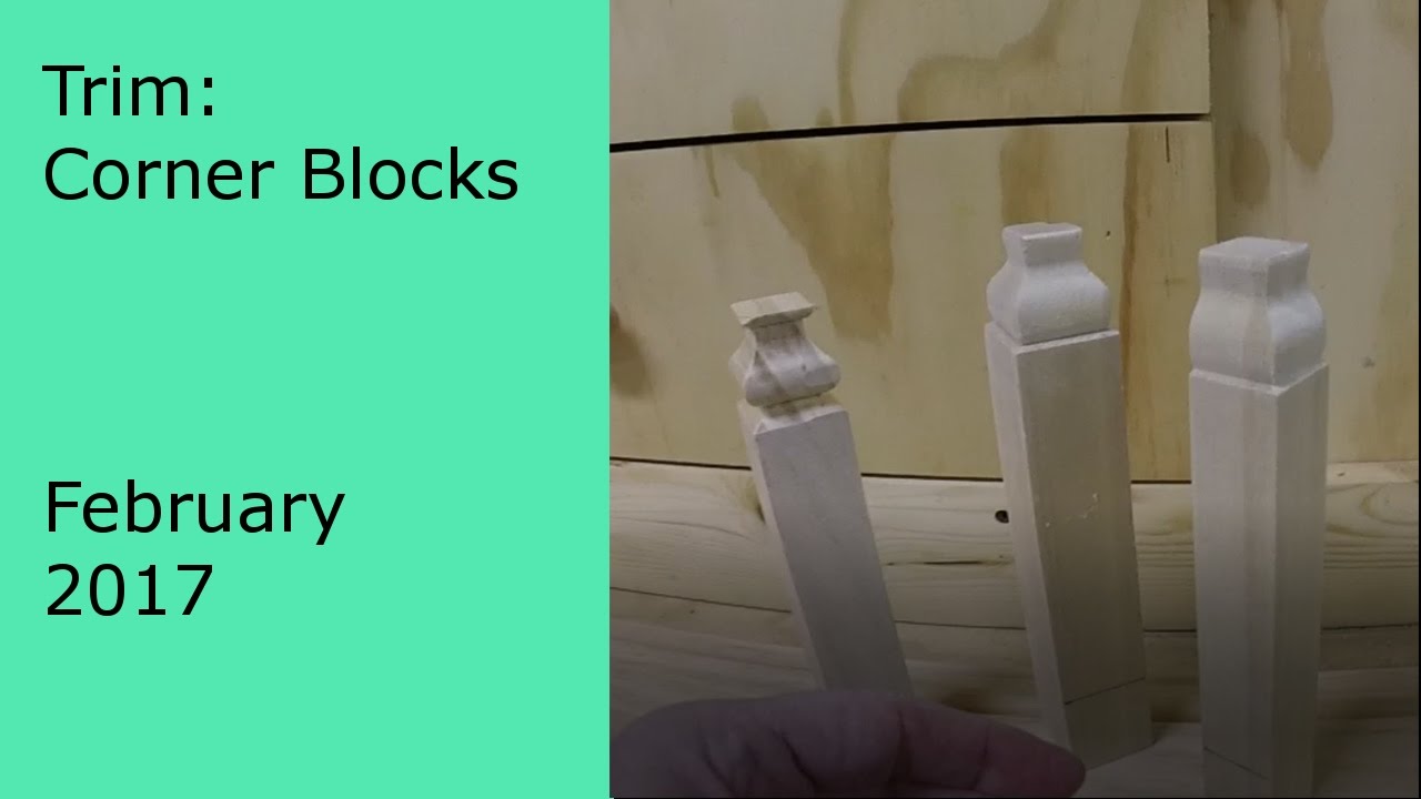 DIY Making Your own Corner Blocks and Trim