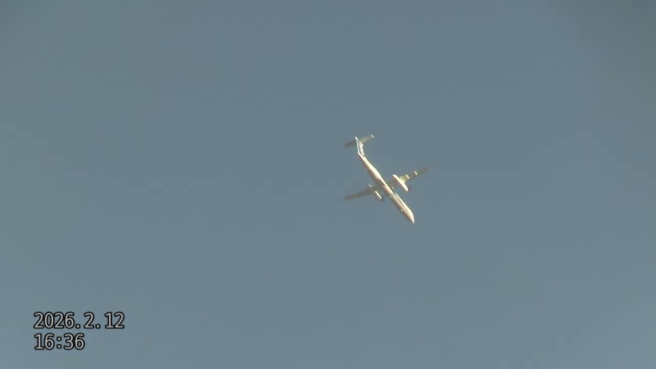 新千歳空港発福島空港行き自宅上空通過JA845A