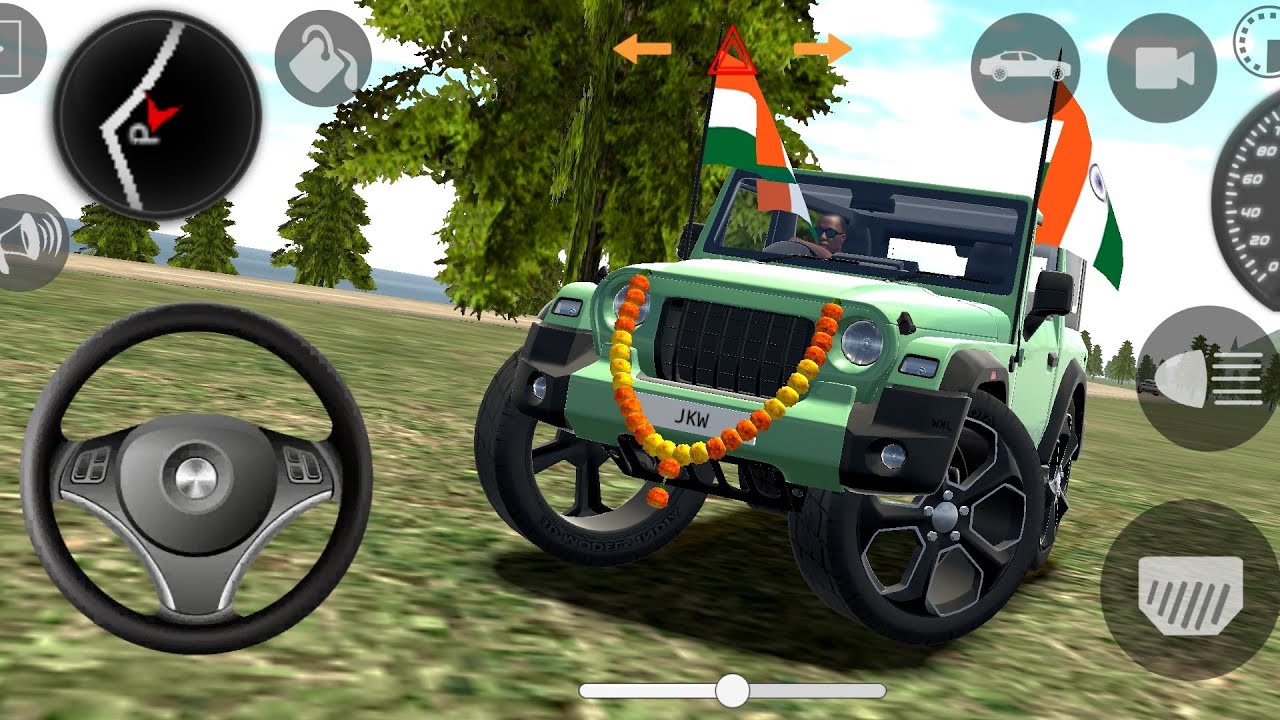 🔥Modified Mahindra Thar 🚙(Dollar Song )🇮🇳 Games: Indian cars simulator 3D