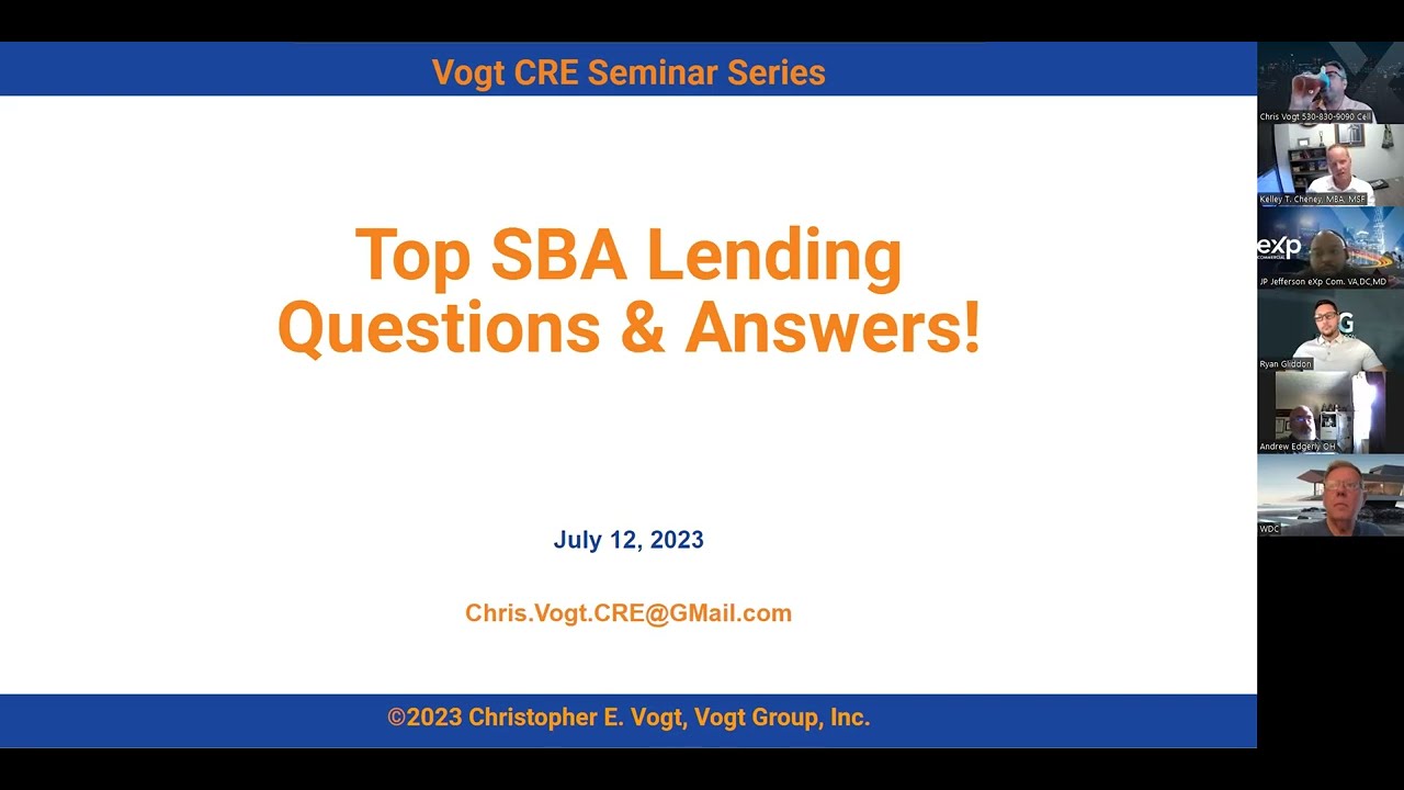 Top SBA Lending Questions & Great Answers!