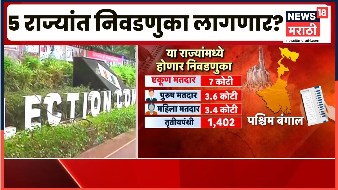 Election Commission News | 5 राज्याच्या निवडणुकांची घोषणा होणार? | Marathi News