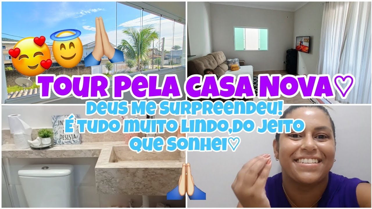 Tour Pela Casa Nova♡Nos Mudamos+ Deus nos Surpreendeu com essa Casa♡ #Vlogtododia02