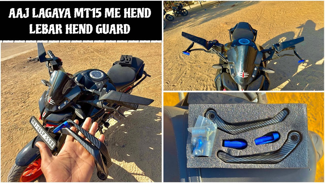 Aaj Lagaya Yamaha MT-15 Me Handlebar + Hand Guard | Look Ho Gaya Next Level 😍