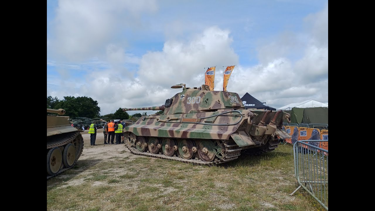 Tank Fest - Tiger 1 and King Tiger 2 Together Engines Running