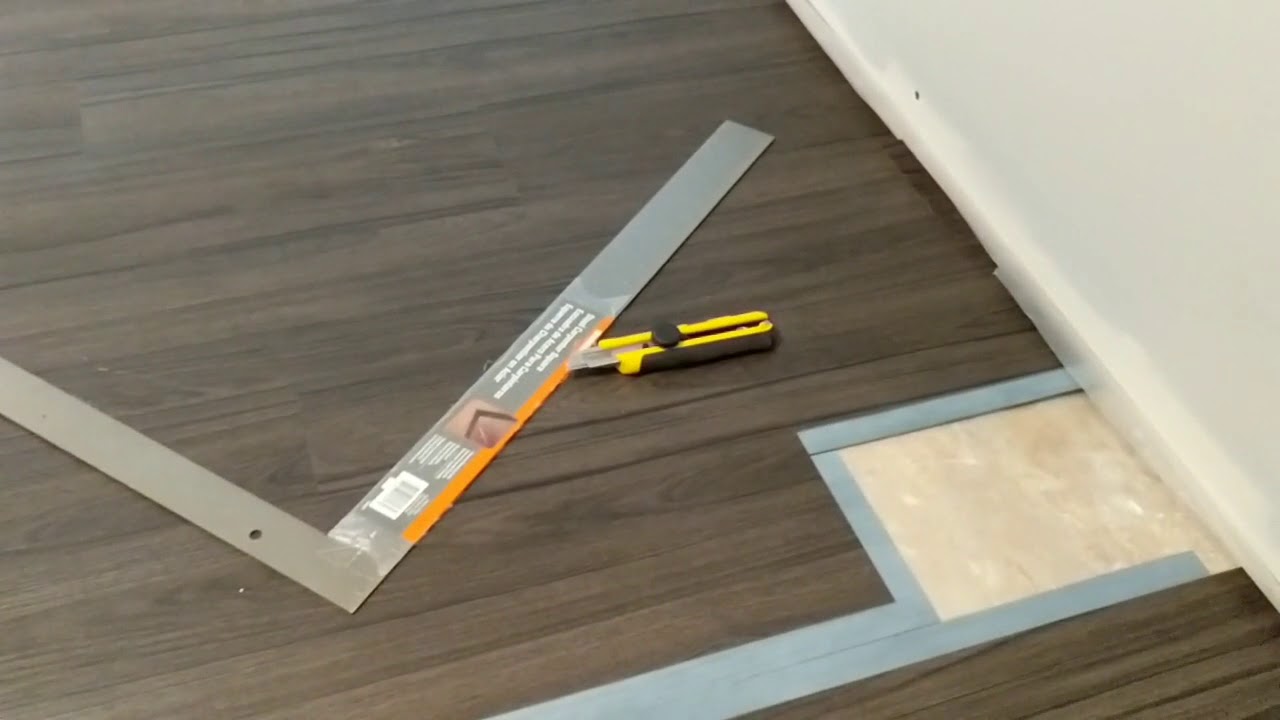 trafficMASTER Allure vinyl plank flooring installation.