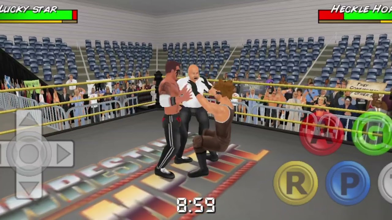 Lucky Star vs. Heckle Horn: THE DEBUT! | Wrestling Empire (No Commentary)