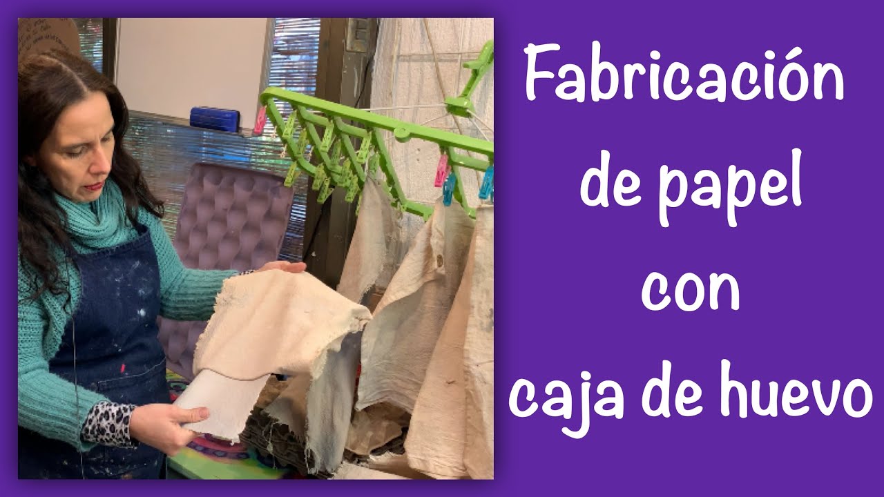 Como fabricar papel artesanal con cajas de huevo