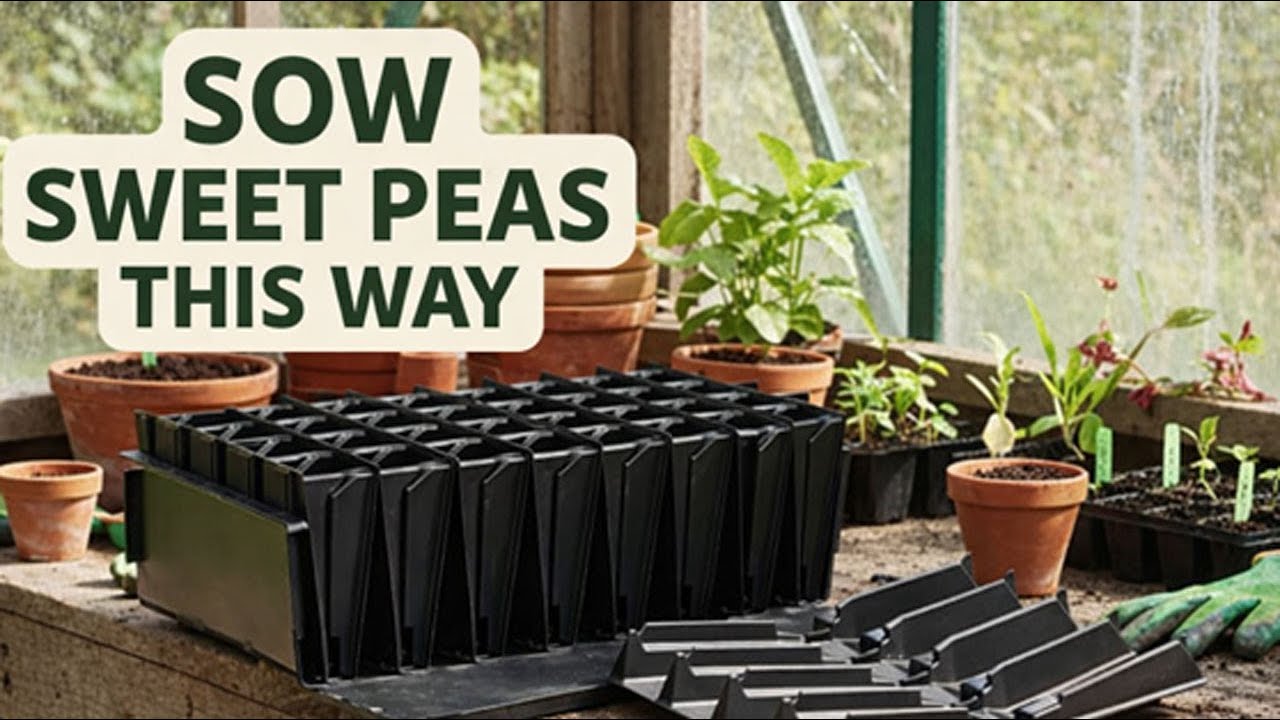 How to Fill Rootrainers & Sow Sweet Pea Seeds (Step-by-Step)