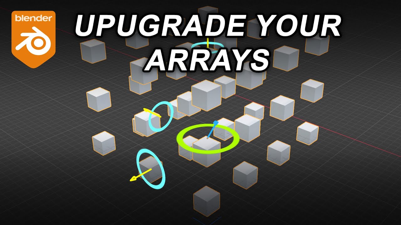 Transform How You Use Arrays in Blender with Geometry Nodes + Gizmos!
