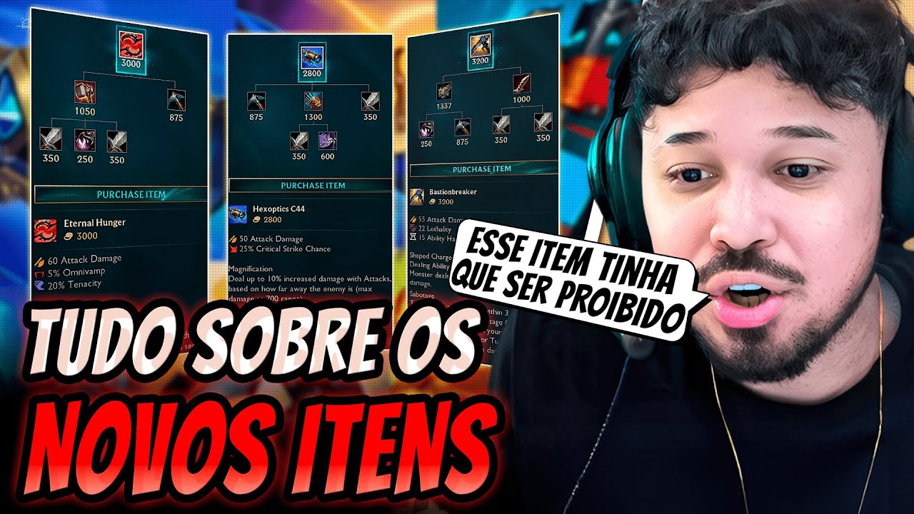 TITAN FICOU em CHOQUE com OS NOVOS ITENS do LOL