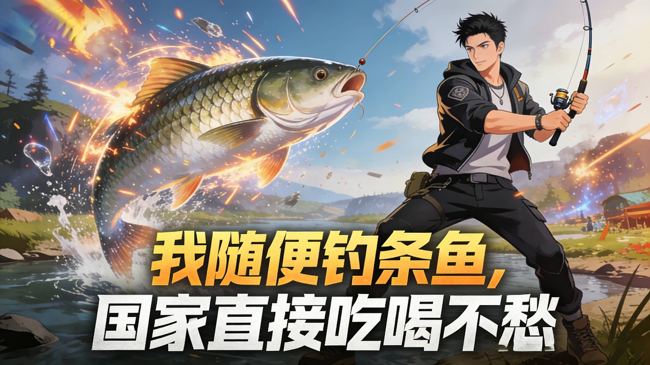 【Multi Sub】《我隨便釣條魚，國家直接資源爆炸》萬倍返還開啟，我一人養活全國#漫劇 #動態漫 #AI漫劇 #動漫 #動畫