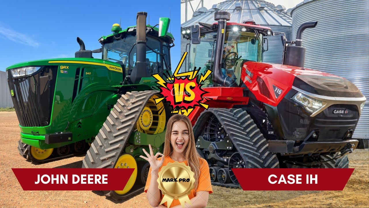 JOHN DEERE 9620R 4WD VS CASE IH QUADTRAC 715HP / Big Tractor Plowing 2023 Sound