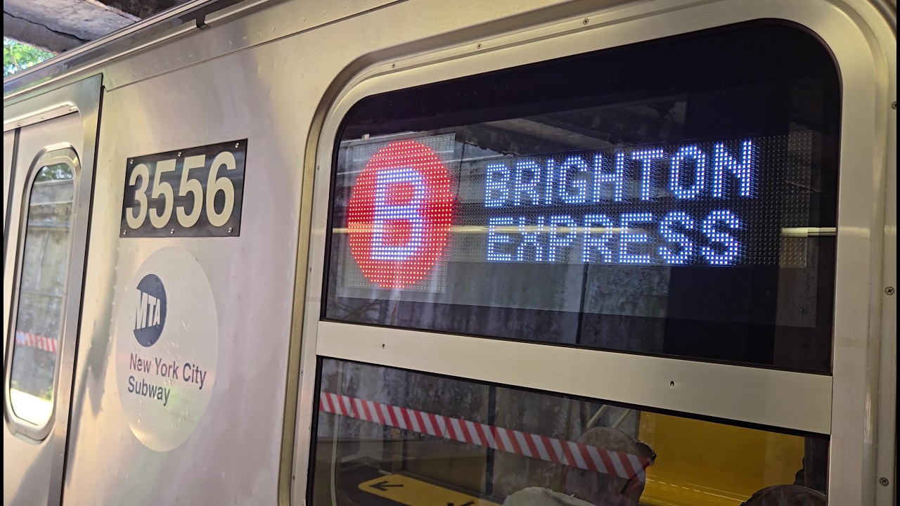 ⁴ᴷ NYC Subway: R211 B train Action in Brooklyn