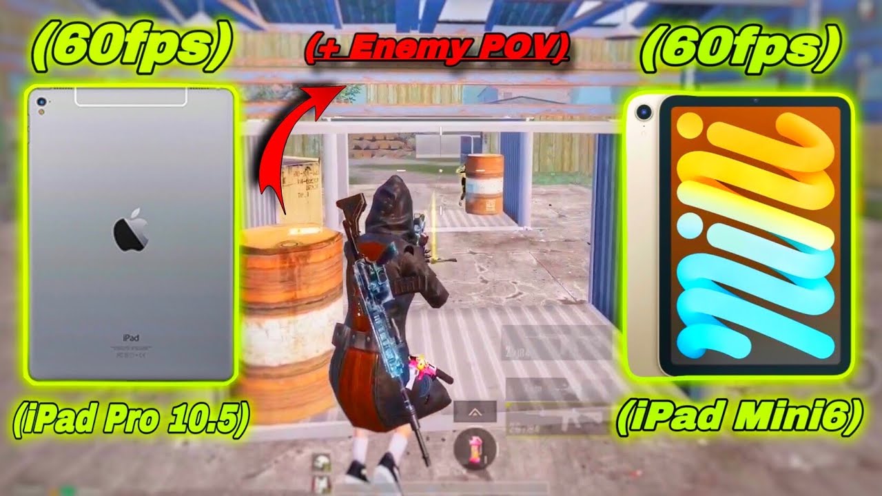 iPad Mini 6 (60fps) vs IPad Pro 10.5 2nd generation (60fps) PUBG TEST in 2023
