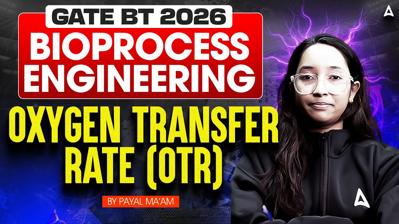 GATE BT 2026 
BIOPROCESS ENGINEERING
OXYGEN TRANSFER RATE By Payal Mam