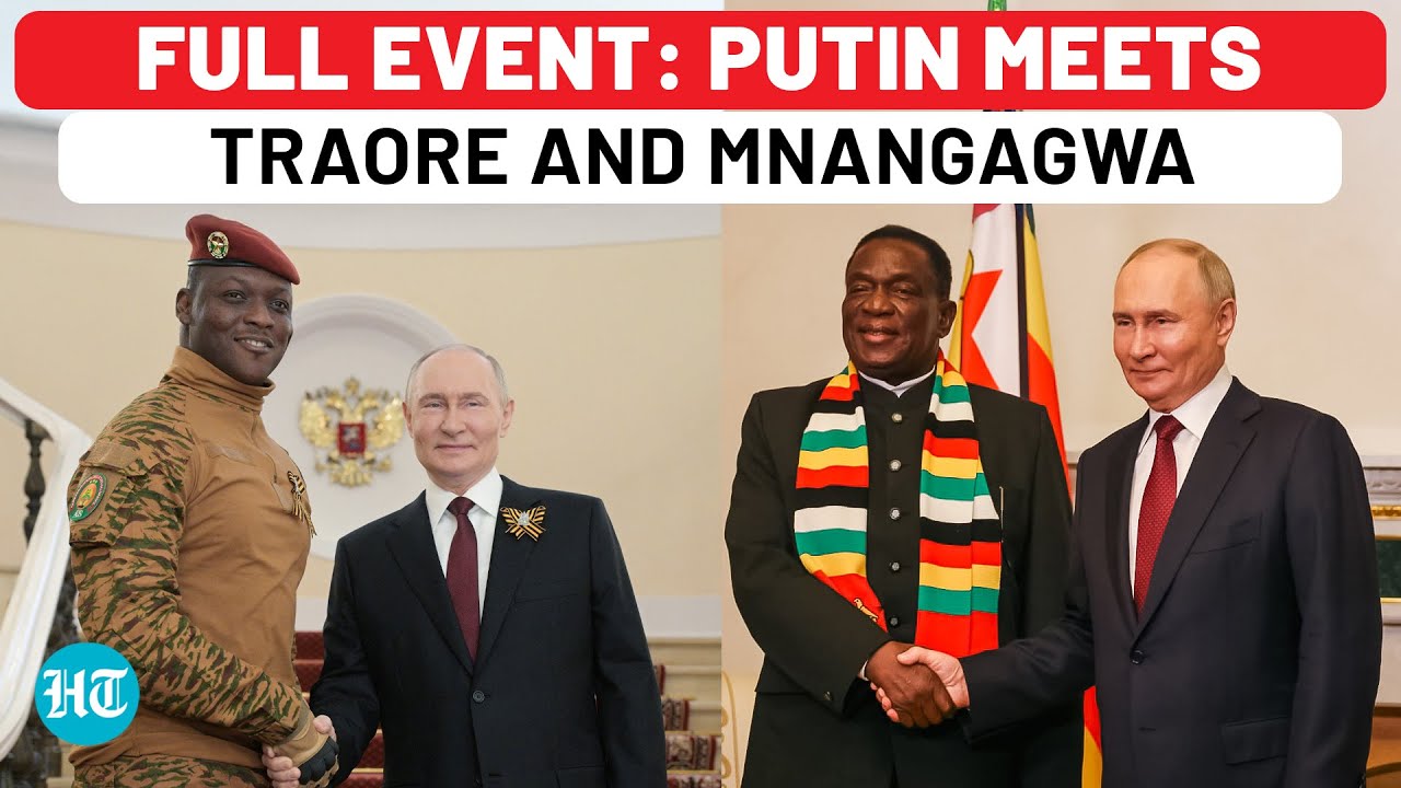 Full Event: Putin Meets Burkina Faso's Traore, Zimbabwe's Mnangagwa Amid West's Troubles In Africa