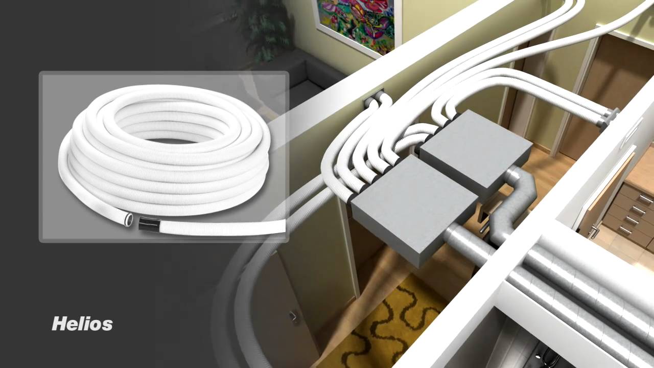 Helios FlexPipe universal in der Sanierung - Lüftung mit Wärmerückgewinnung KWL