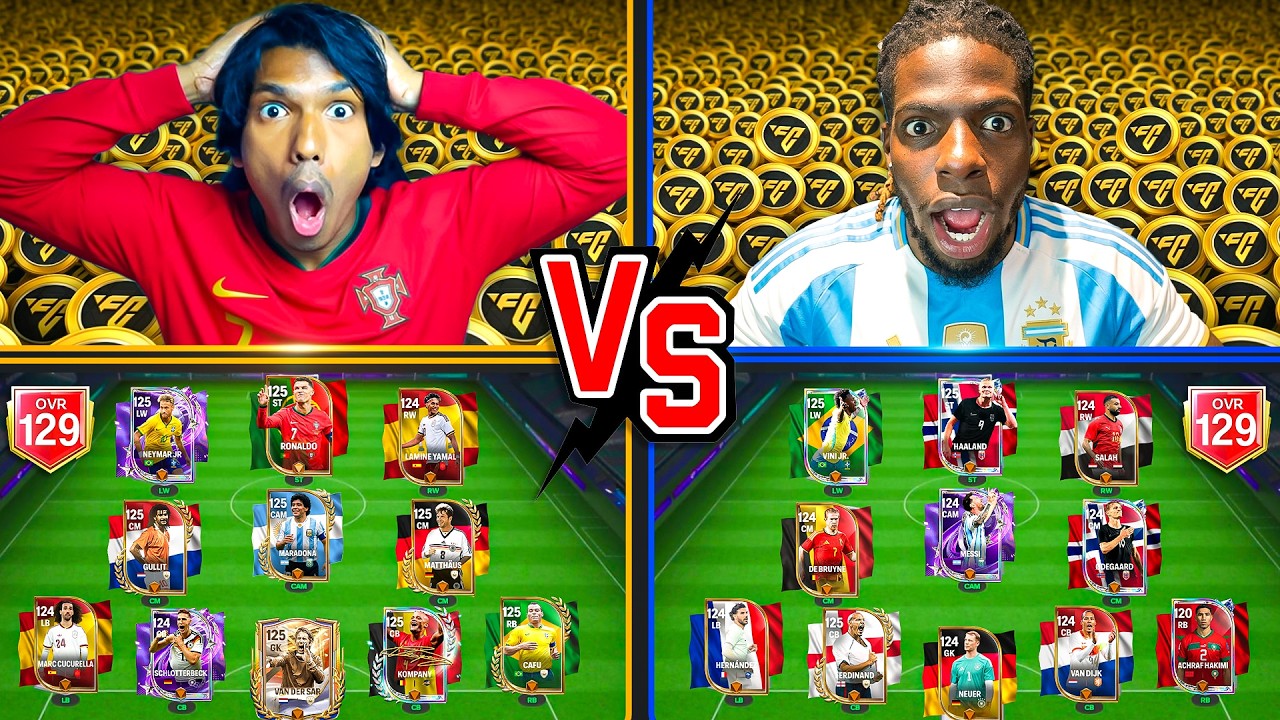 Битва сборных 129 OVR против 129 OVR! Проигравший УДАЛЯЕТ АККАУНТ! - FC Mobile