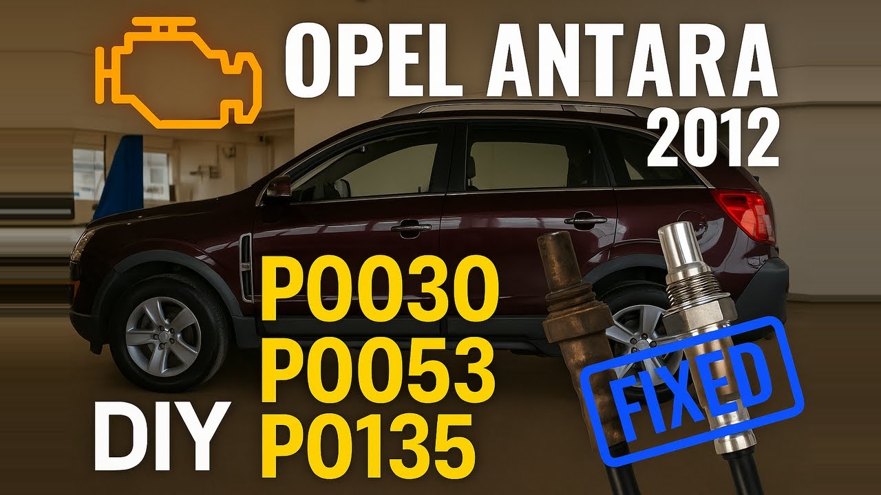 How to Fix Oxygen Sensor Faults in Opel Antara 2012 I DTC P0030 P0035 P0135