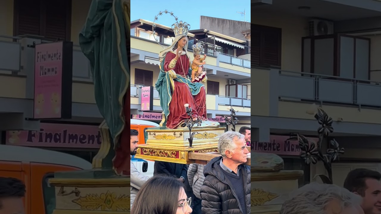 Arrivo della Madonna della Catena di Mongiuffi Melia a Santa Teresa di Riva 2024