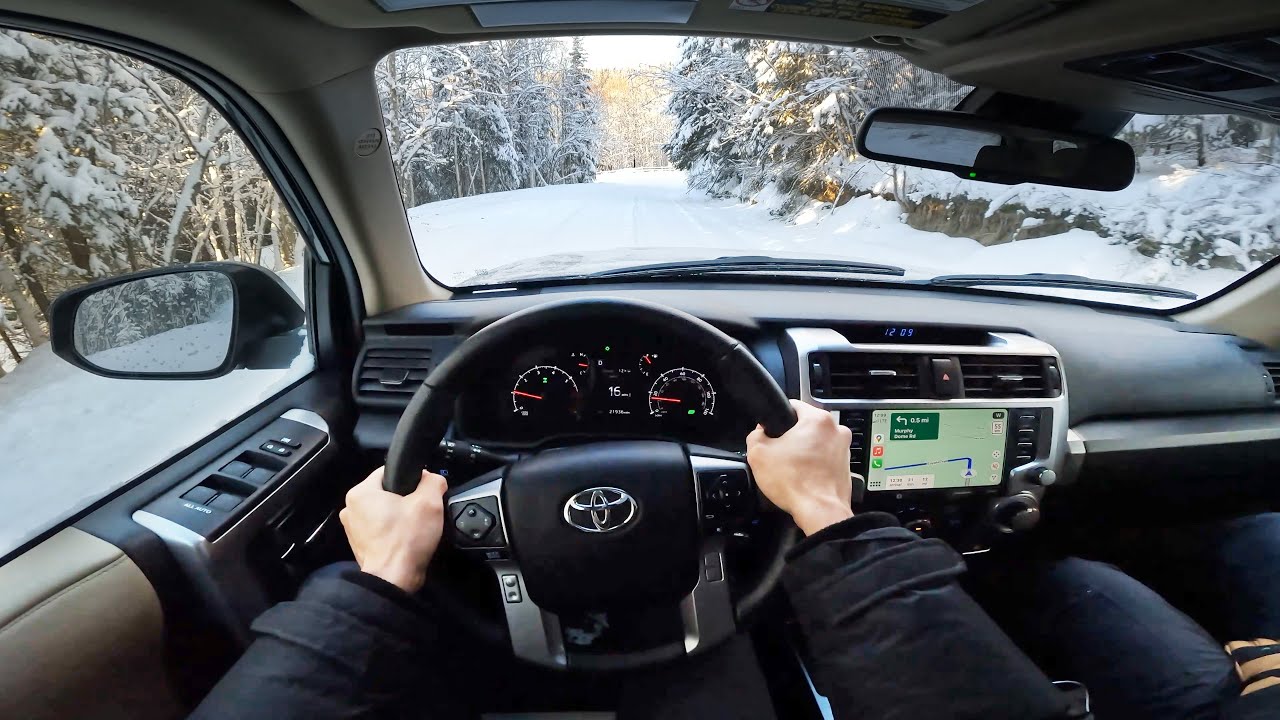 Snowy Alaska POV Drive in 4K
