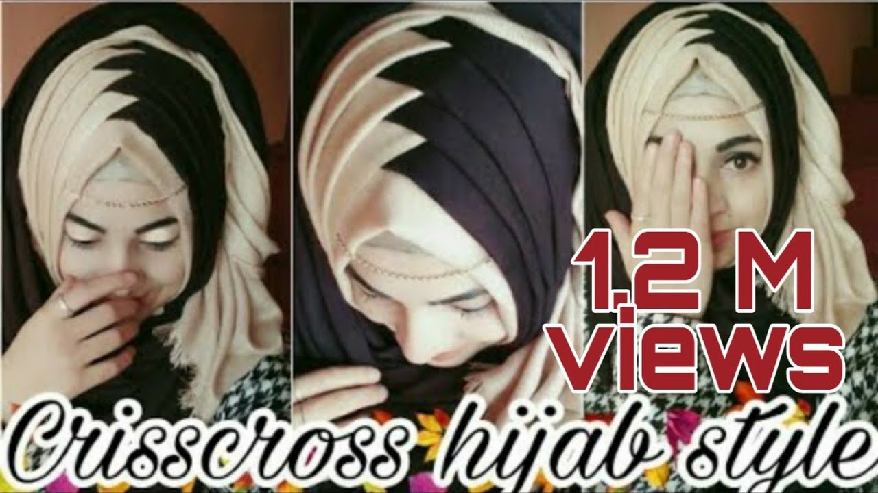 Hijab Tutorial __11__||Crisscross Hijab style ||ft._scarf_zoone