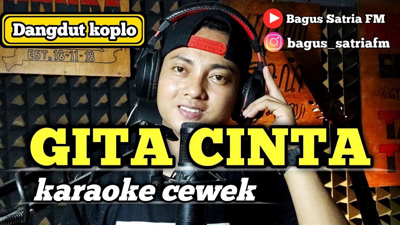 Gita cinta - karaoke tanpa vokal cewek dangdut koplo
