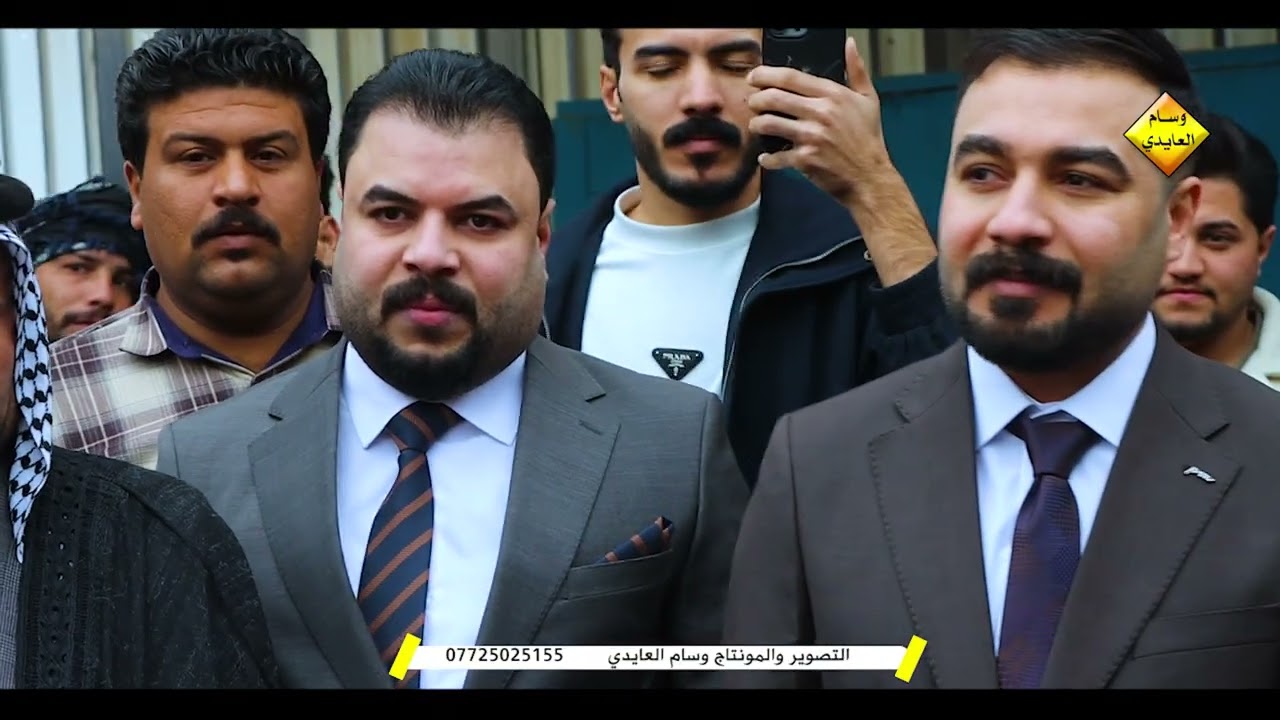 الشاعر حيدر المالكي والشاعر رزاق الكعبي ميدان خطوبة السيد ليث مكصد الحسيني