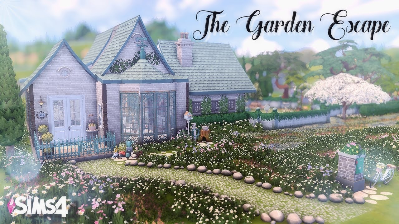 The Garden Escape🌼- The Sims 4 Stop Motion Build - Cozy Dreamy Garden Home