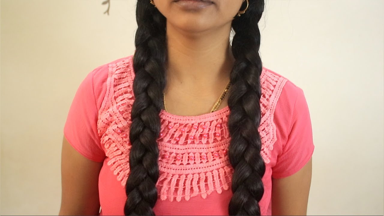 Back to School Hairstyle | Retro Twin Braid Hairstyles Tutorial | DIY Twin Braids - Summer Hairstyle