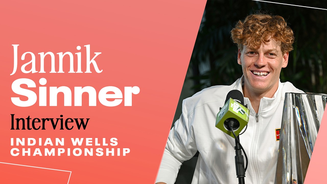 Jannik Sinner Celebrates Being Youngest Player to Win All Big Hardcourt Titles | 2026 Indian Wells