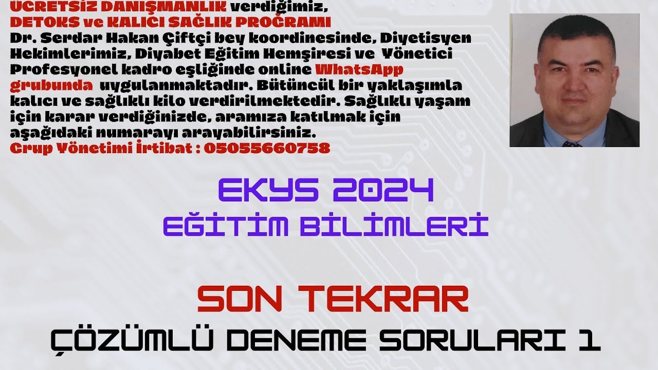 EKYS 2024 EĞİTİM BİLİMLERİ DENEME SORU ÇÖZÜMÜ 1 #ekys #kpss #eğitimbilimleri #denemeçözümü #aboneol