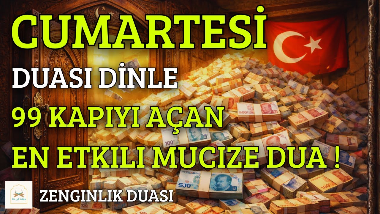 CUMARTESİ GÜNÜ DUASI | 99 Kapiyi Açan En Etkili Mucize Dua ! ZENGINLIK DUASI #rızıkduası #bereket