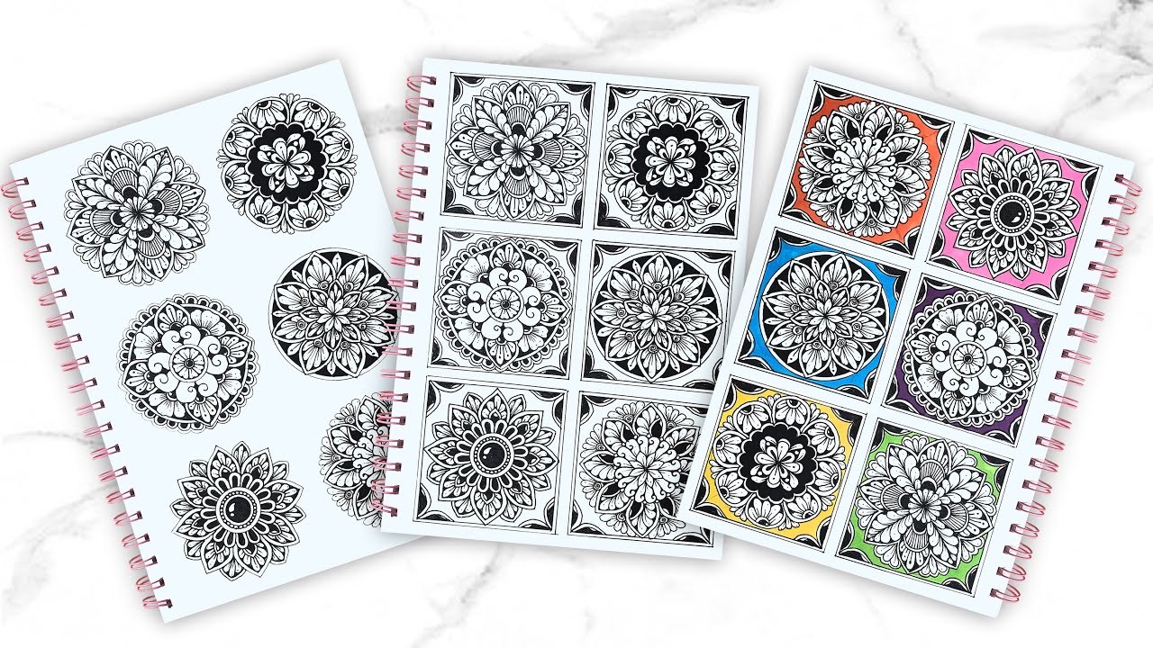 🌸How To Draw Small Mandala Art For Beginners | 6 Easy Mandala | Mandala Art🌸